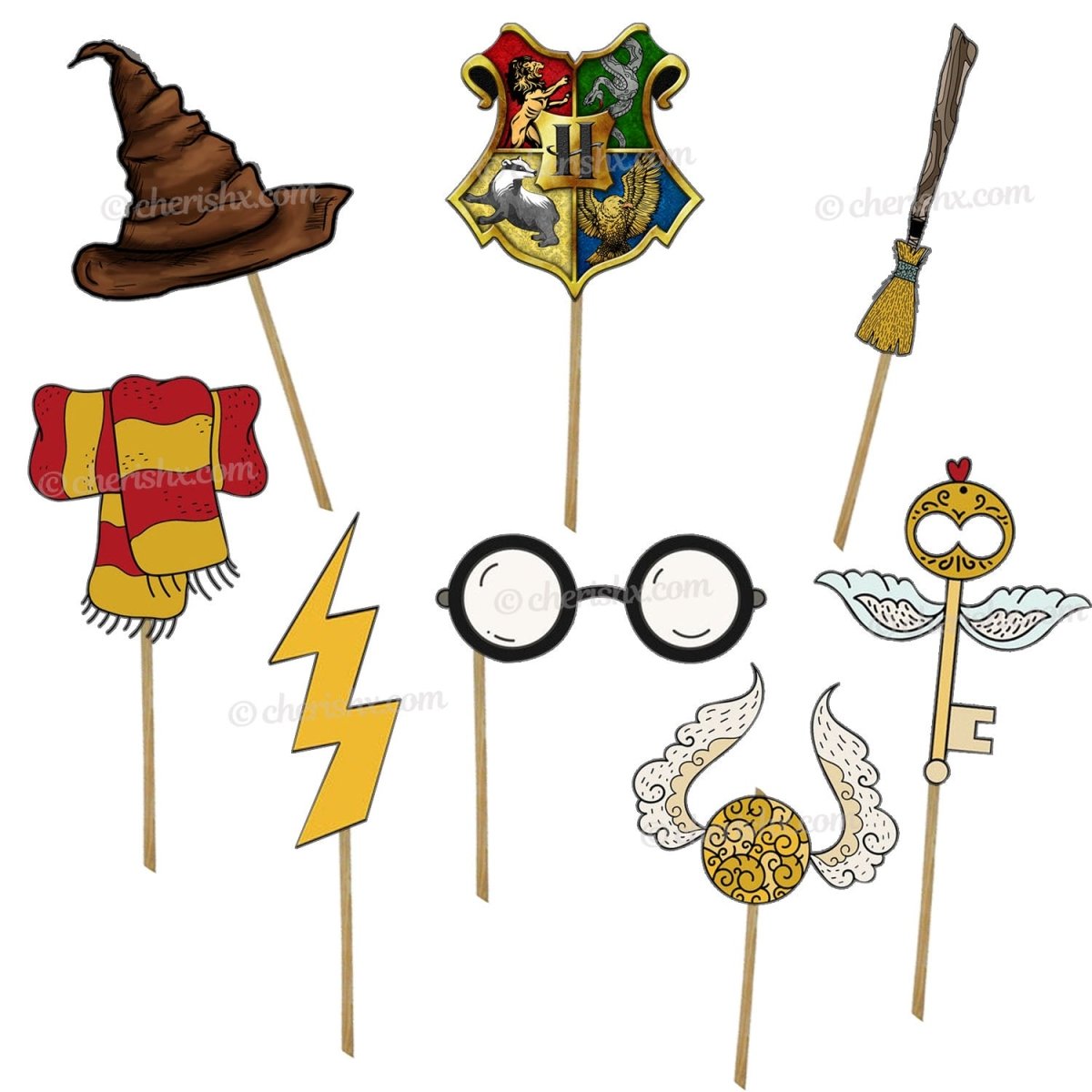 Harry Potter Theme Photo Booth Party Props freeshipping - CherishX  Partystore – FrillX